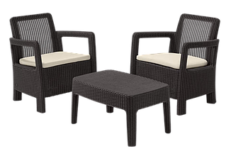 Комплект садових меблів Keter Tarifa Balcony, коричневий