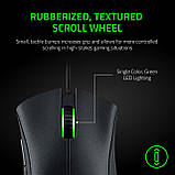 Ігрова миша Razer DeathAdder Essential чорна, оптичний сенсор 6400 DPI, 5 програмованих кнопок, ергономічний дизайн, фото 7
