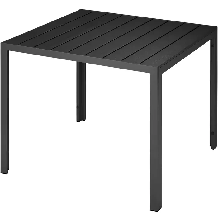 Стіл для вулиці та приміщень Maren 90 x 90 x 74,5 см чорний