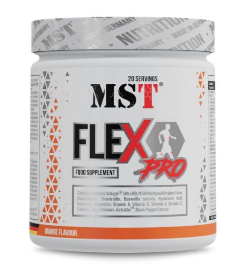 Для суглобів і зв'язок із колагеном MST Nutrition FLEX Pro 300 грамів Смак: Orange