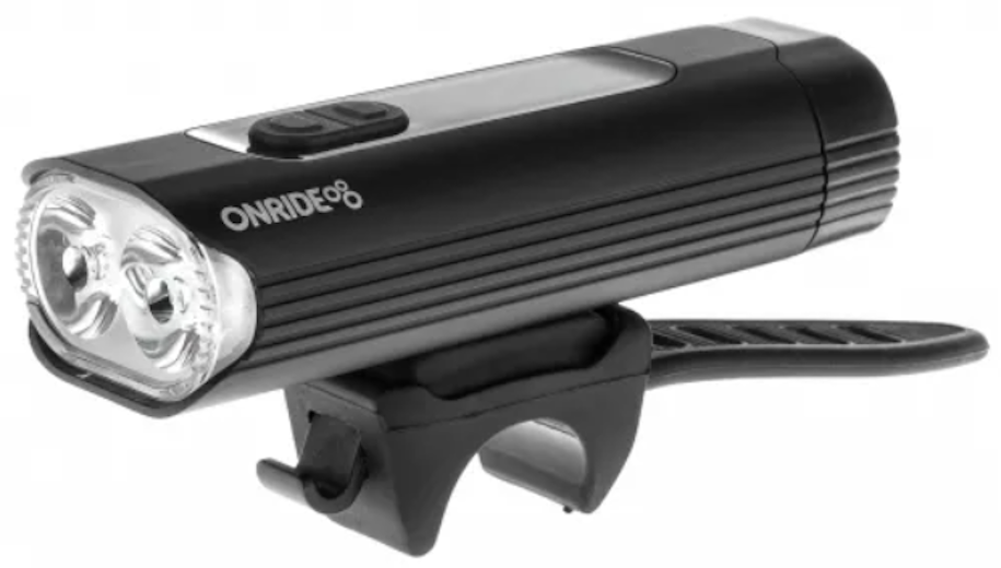 Фара велосипедна GREY`S LED MicroUSB 1000 Люмен 4800mAh 3.7V 2*18650 IPX4 чорний, фото 1