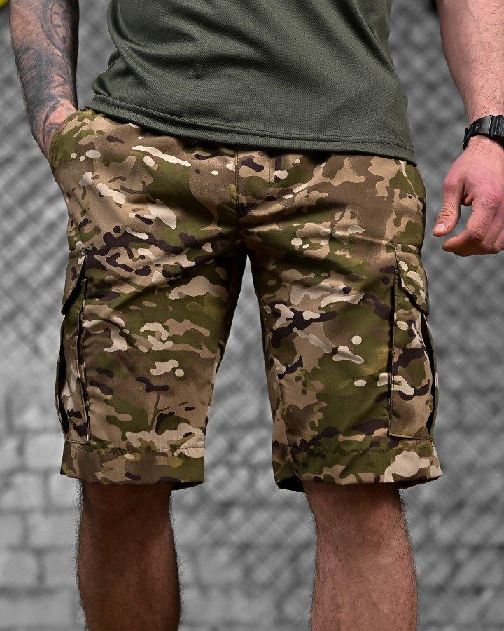 Шорти польовийні PATRIOT мультикам з резинкою та кишенями паплін ДЛ7217 ТМ, фото 1