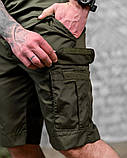 Шорти польовийні полегшені PATRIOT олива з резинкою та кишенями паплін ДЛ7218 ТМ, фото 4