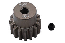 Піньйон алюмінієвий RCTurn M0.8 32 Pitch під вал 3.175мм (16T)