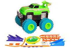 Машинка на бат. Trix Trux набір з трасою (зелений)