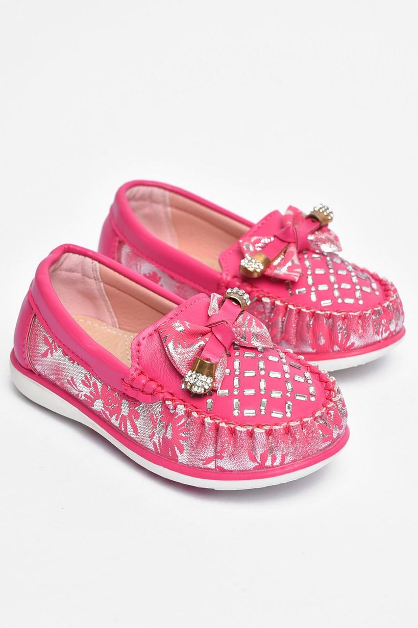 Мокасини дитячі для дівчинки рожевого кольору 202327T Безкоштовна доставка, фото 1
