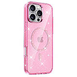 Чохол TPU Eclipse Sparkle (MagFit) для Apple iPhone 16 Pro Max (6.9") Pink, фото 3