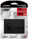 Накопичувач SSD 480GB Kingston SSDNow A400 2.5" SATAIII (SA400S37/480G) 2.5" DS, фото 6