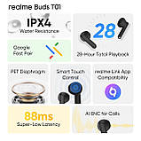 Bluetooth-Гарнітура Realme Buds T01 Black_EU ( Чорний ) DS, фото 7