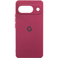 Чохол Silicone Cover Lakshmi Full Camera (AAA) with Logo для Google Pixel 9 Бордовий / Plum