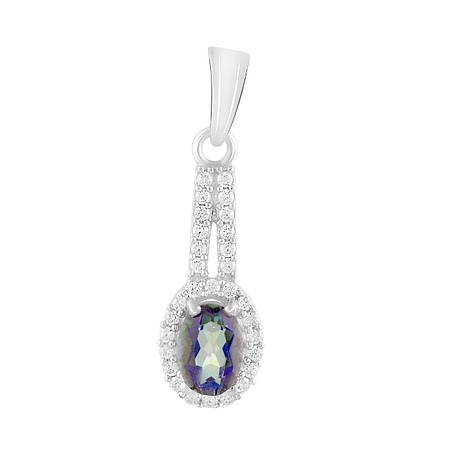 Срібна підвіска SilverBreeze з містик топазом 1.33ct (2118787), фото 1