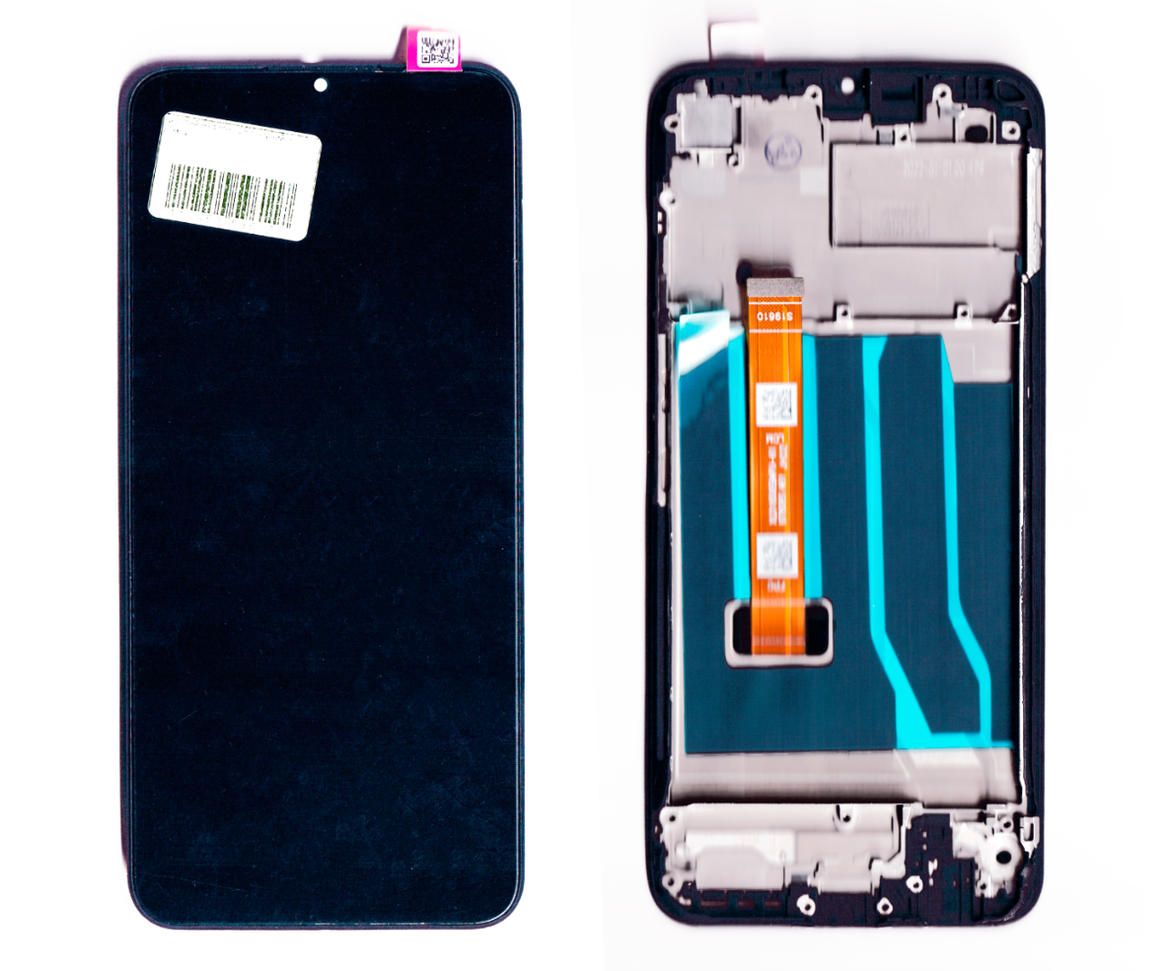 Дисплей Realme C25Y чорний + рамка, фото 1