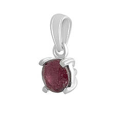 Срібна підвіска SilverBreeze з рубіном 0.963ct (2140320), фото 3
