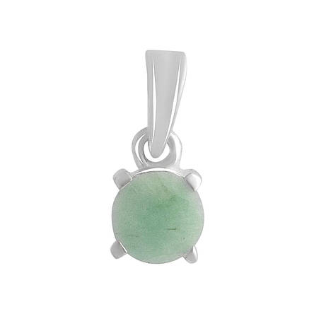 Срібна підвіска SilverBreeze зі смарагдом 0.448ct (2140399), фото 1