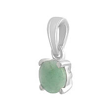 Срібна підвіска SilverBreeze зі смарагдом 0.448ct (2140399), фото 3