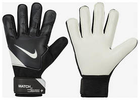 Воротарські рукавиці Nike NK GK MATCH JR - HO23 чорний, білий Діт 4 original Акція Знижка