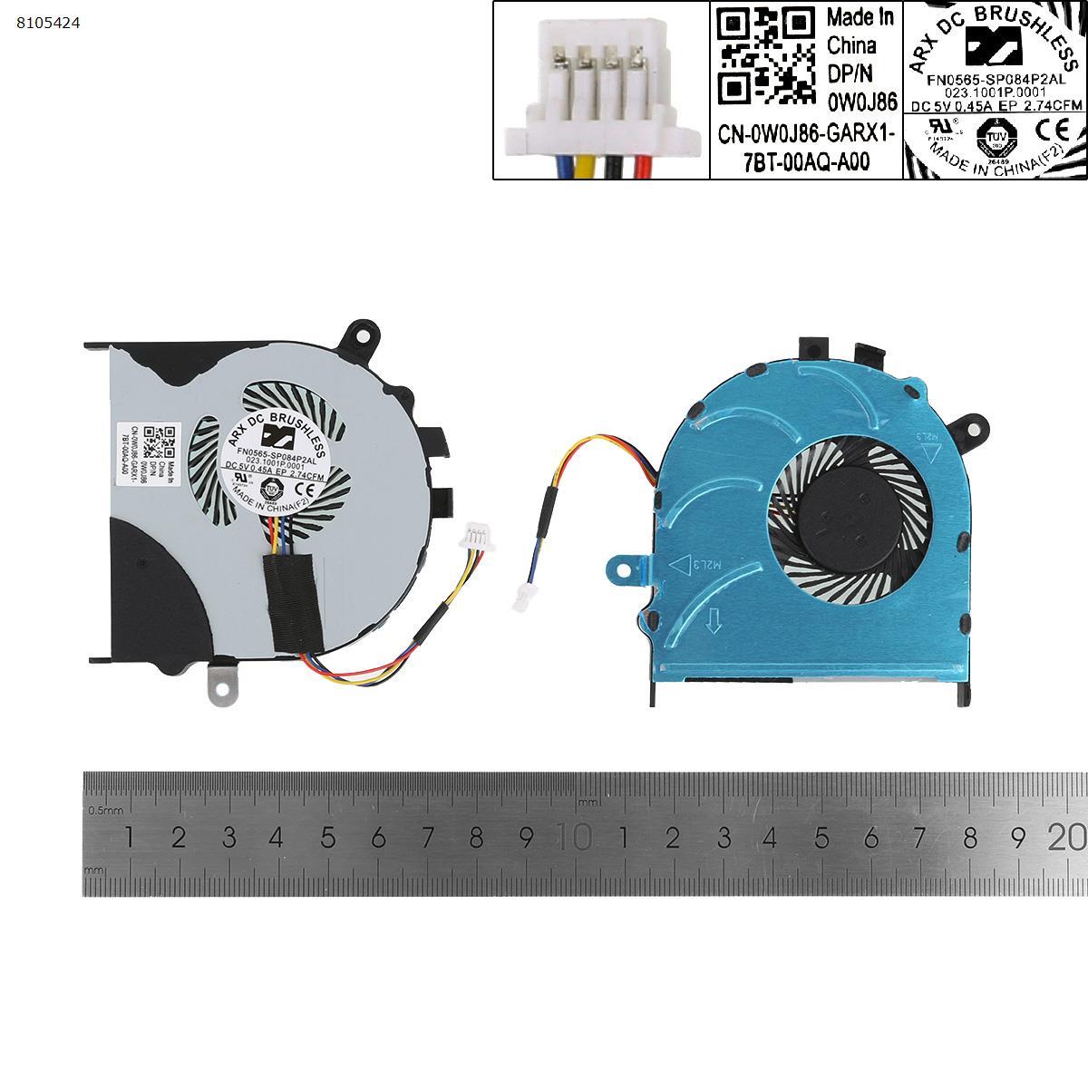 Вентилятор для Dell Inspiron 15 7558 7568 7347 7348 13-7000 7353 7359 7758 P57G, (03NWRX, 023.1003J.0001), фото 1