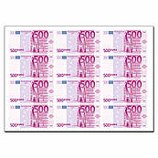 Євро гроші 1 вафельна картинка