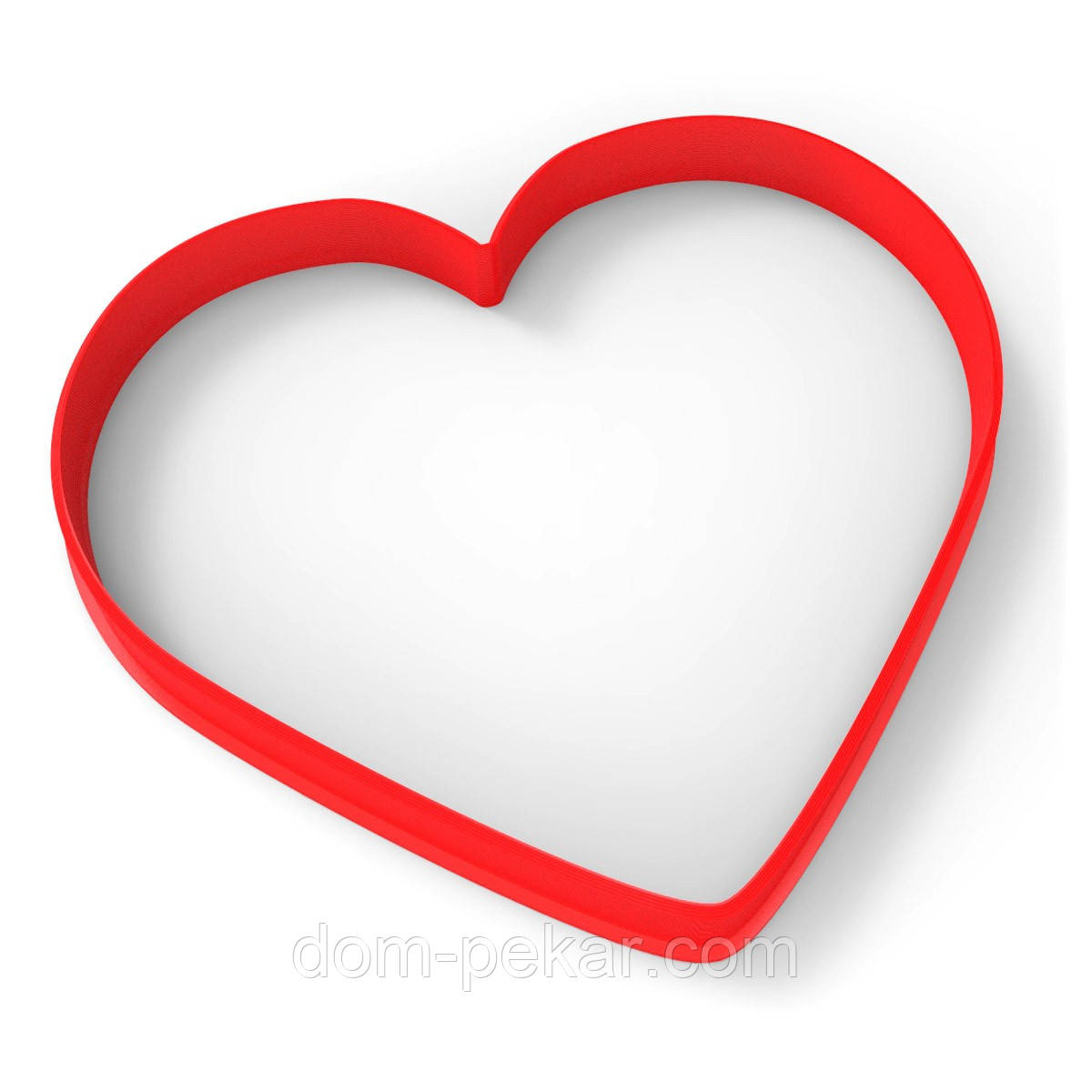 Серце вирубка для пряників 10*9 см (3D)