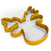 Лось вирубка для пряників 9*9 см (3D)