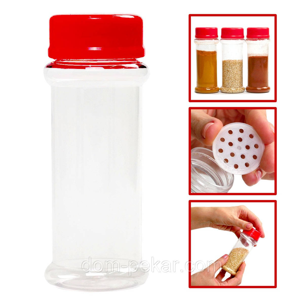 Баночка для спецій і сипучих пластик 100 мл
