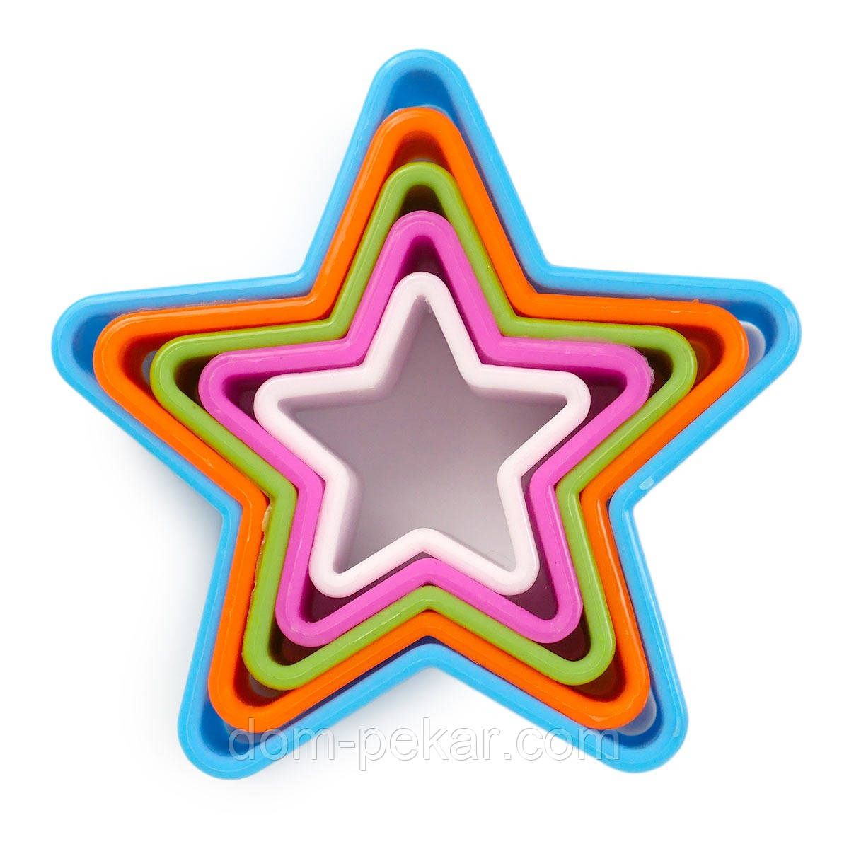 Набір різаків для печива Зірочки 5 шт