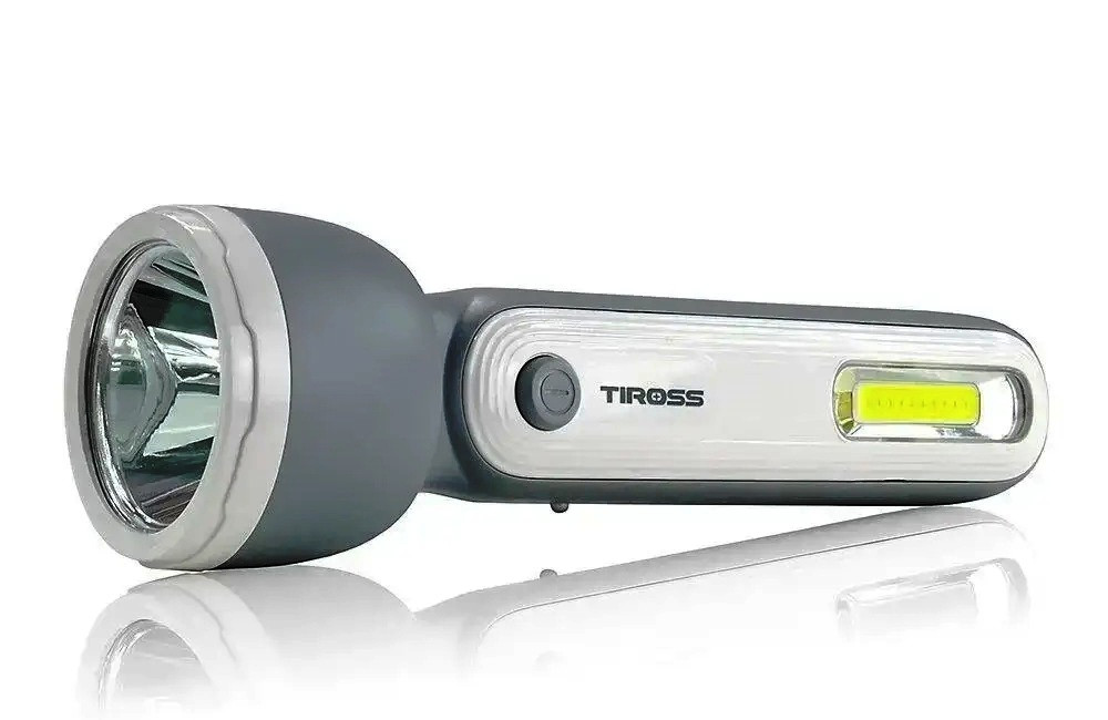 Новий компактний світлодіодний ліхтар Tiross TS1854 Gray з Європи з гарантією