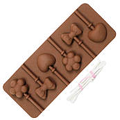 Форма для цукерок на паличці Асорті 6 шт.