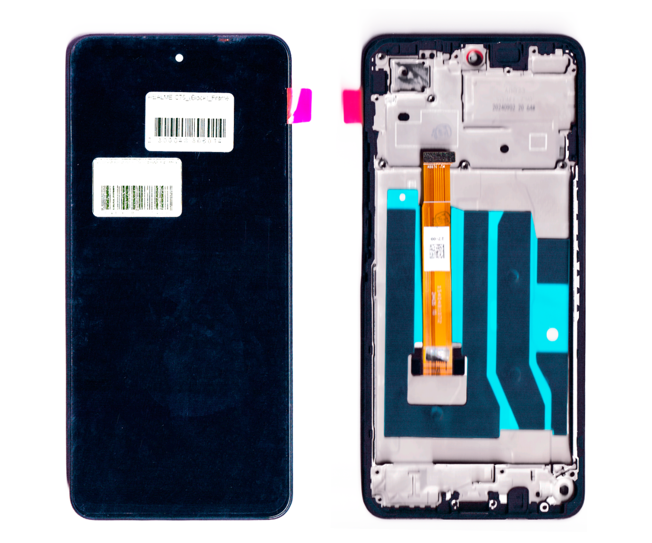 Дисплей Realme C75 4G чорний + рамка, фото 1
