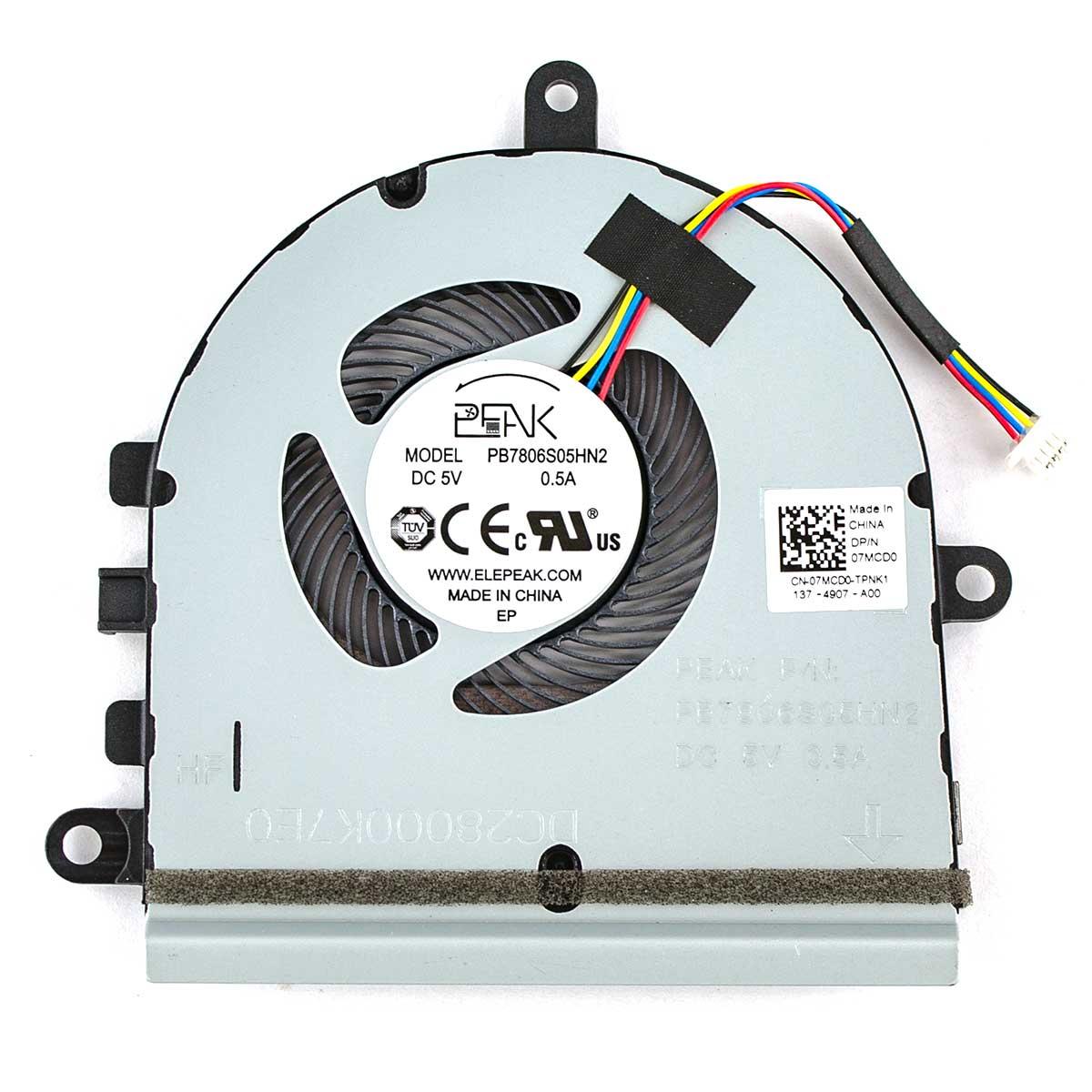 Вентилятор для Dell Inspiron 5570 5575 5593 3583 3584 3585 P75F, (07MCD0, DC28000K7F0, DC28000K7F0, Original), фото 1