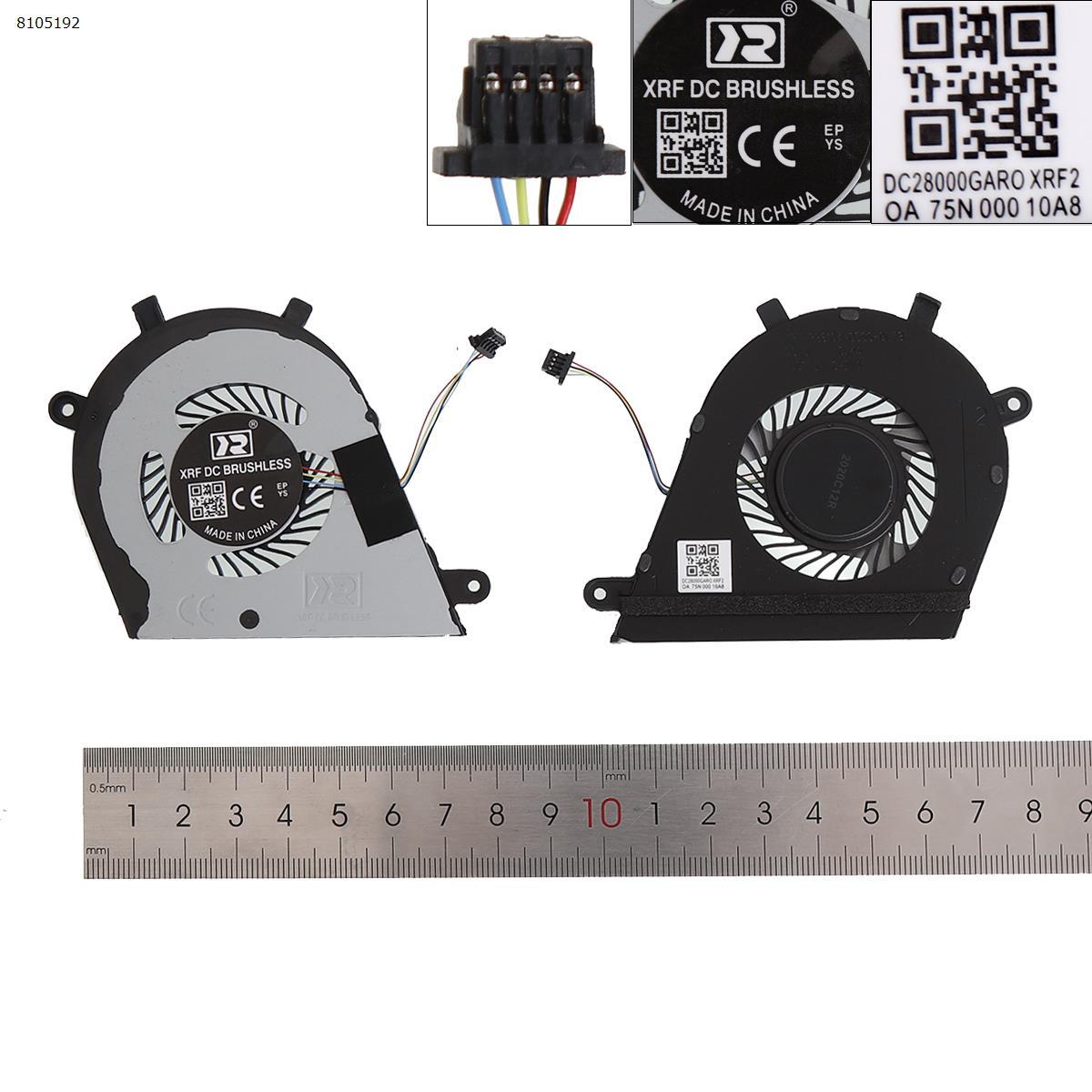 Вентилятор кулер для Dell Inspiron 13 7370 7373 7380 series, (FJJ8, 0DJFK0, DFB451005M20T, 023.10091.0001), фото 1