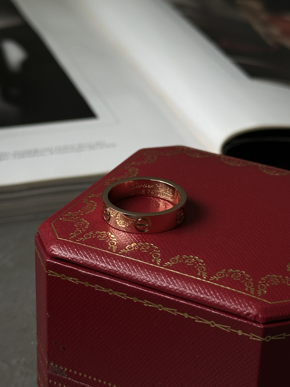 👑 Cartier Love Ring 18K Yellow Gold Classic 18 classic
