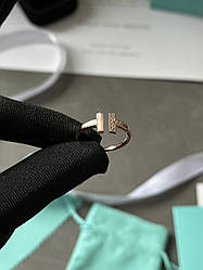 👑 Tiffany T Wire Ring in Rose Gold 18k Mother-of-pearl