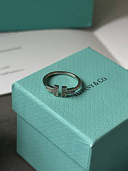 👑 Tiffany T Diamond Wire Ring in White Gold 18k 18