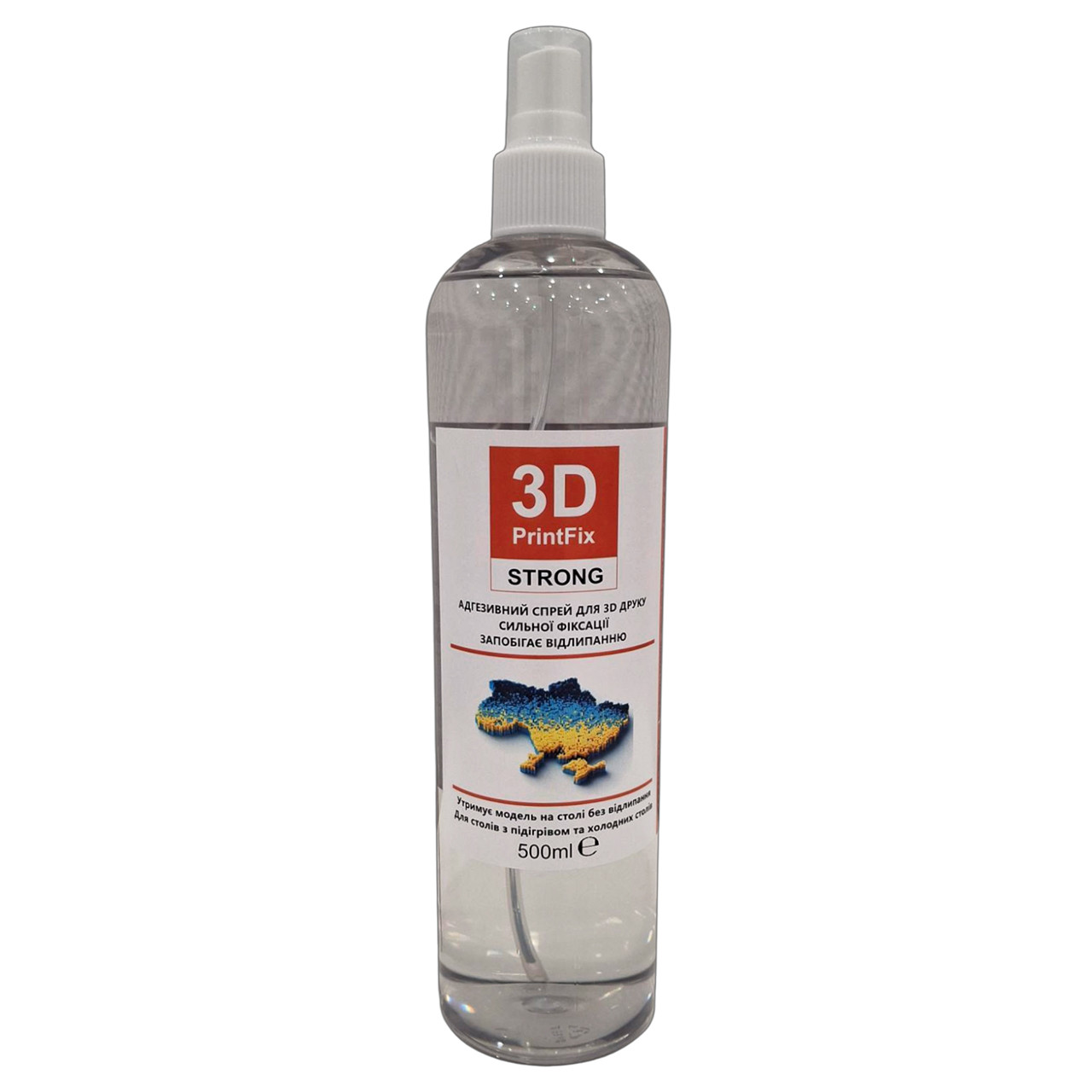 Клей для 3Д-друку "3D PrintFix Strong", спрей, 500мл / Адгезив для столу (пластини) 3D-принтера, фото 1
