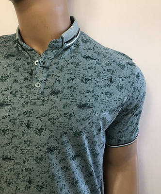 Футболка чоловіча бавовна білого кольору TM Atlantic Розмір L