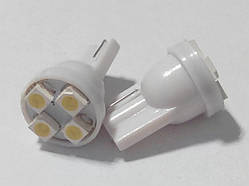 Світлодіод T10-WG-4SMD(3528)-12V (пластик)