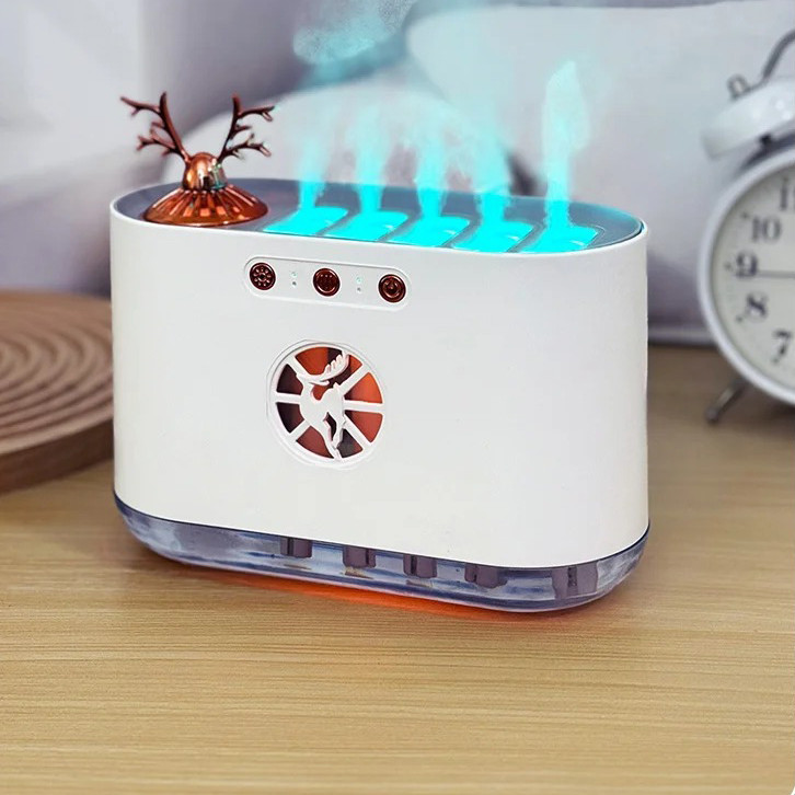 Ультразвуковий зволожувач повітря з підсвіткою — аромадифузор RGB Pickup Fountain Aroma Humidifier (NS), фото 1