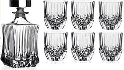 Набір для віскі RCR Adagio (графін 750 мл+ склянки 350 мл-6шт) 7 предметів скло (73299020206)