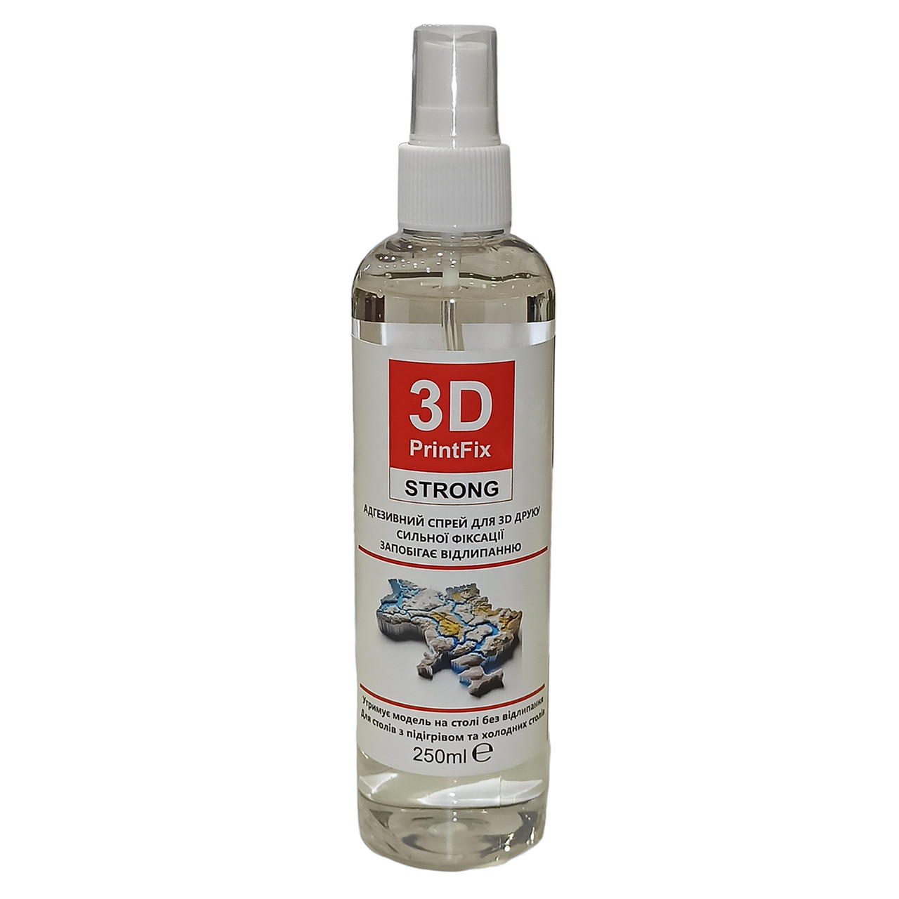 Клей для 3Д-друку "3D PrintFix Strong", спрей, 250мл / Адгезив для столу (пластини) 3D-принтера