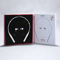 Бездротова Bluetooth-гарнітура Remax Neckband RB-S6 (White)