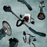 Триммер коса мощная с двумя аккумуляторами BULL-TECH BT-0006 Li-Ion Триммер для травы легкий