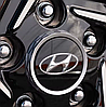Наклейки на ковпачки заглушки в диски HYUNDAI (Хюндай) 56 мм Чорний 4 шт, фото 7