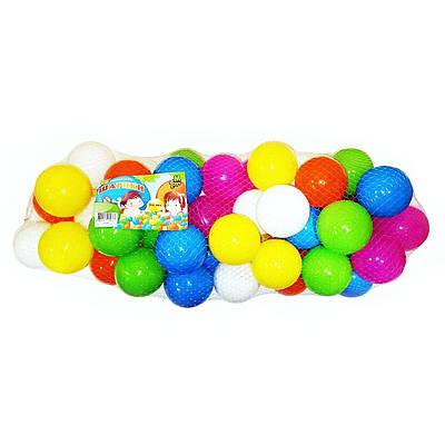 Безпечні кульки для сухого басейну без запаху 60 мм Дитячі пластикові м'які різнобарвні кульки 100 штук