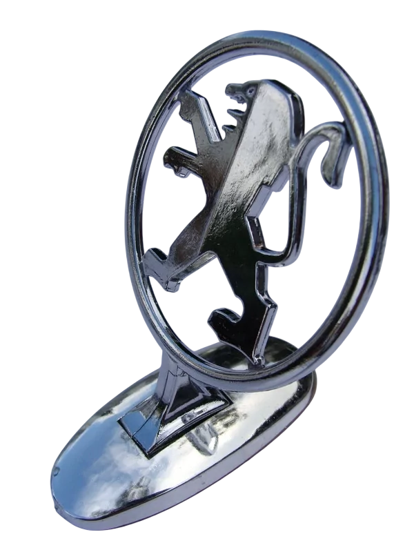 Емблема приціл на капот Peugeot Хром на скотчі (сплав), фото 1