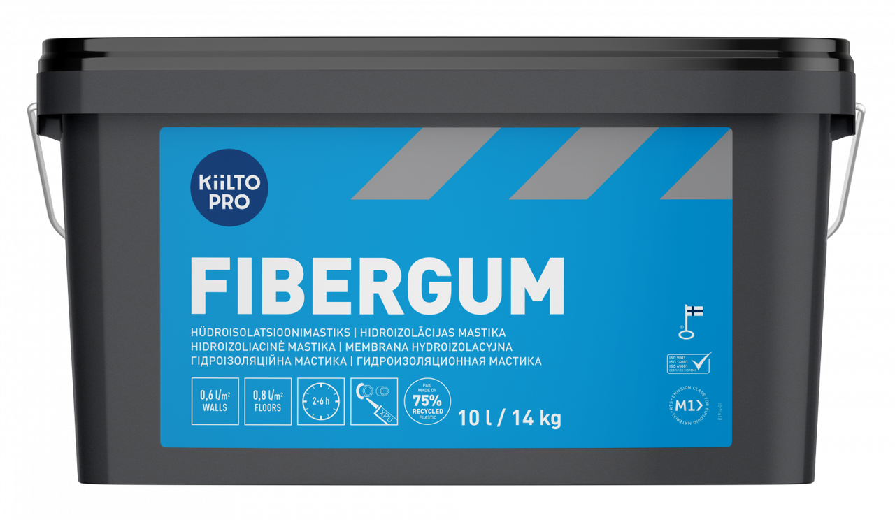 Kiilto Fibergum гідроізоляція обмазкова 7 кг