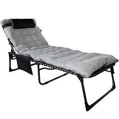 Ліжко розкладне KingCamp Hamburg Plus grey/black