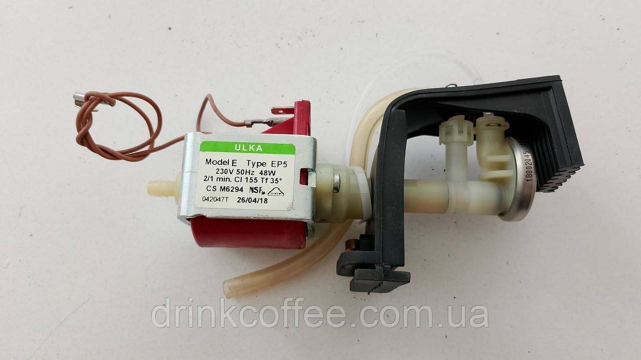 Насос помпа ULKA Type EP5 230V 50Hz 48W у зборі для кавомашини DeLonghi ESAM 4500_13 Pronto Cappuccino б/у, фото 1
