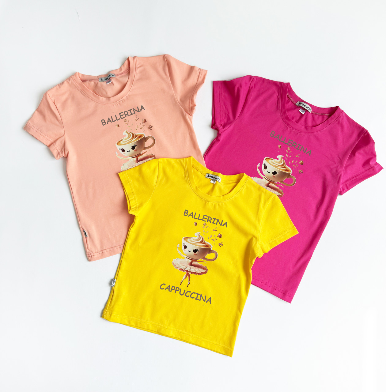 Футболка для дівчинки Балерина Капучино Смайл Тайм SmileTime, фото 1