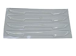 Захисні протиударні накладки 4шт прозорі силікон (на скотчі)